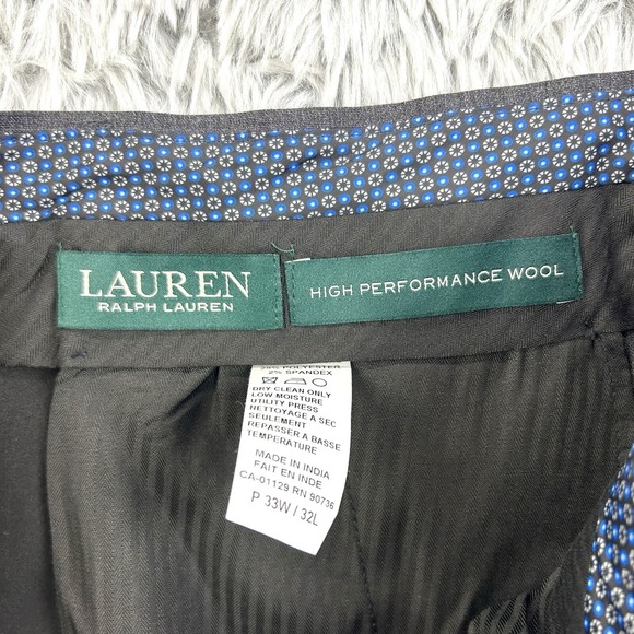 Lauren Ralph Lauren Pants Men's‎ 33x31.5 Gray NWT High Performance Wool Flex - Picture 3 of 11